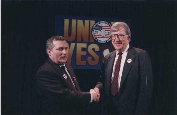 (27999) Albert Shanker and Lech Walesa (27999) Albert Shanker and Lech Walesa